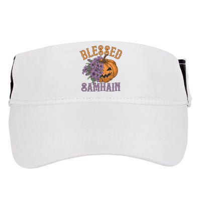 Blessed Samhain Flower Floral Halloween Pumpkin Head Adult Drive Performance Visor