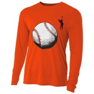 Baseball Softball Fan Batter Pitcher Catcher Trainer Gift Cooling Performance Long Sleeve Crew