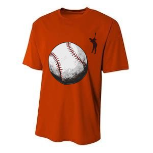 Baseball Softball Fan Batter Pitcher Catcher Trainer Gift Performance Sprint T-Shirt