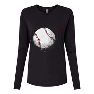 Baseball Softball Fan Batter Pitcher Catcher Trainer Gift Womens Cotton Relaxed Long Sleeve T-Shirt