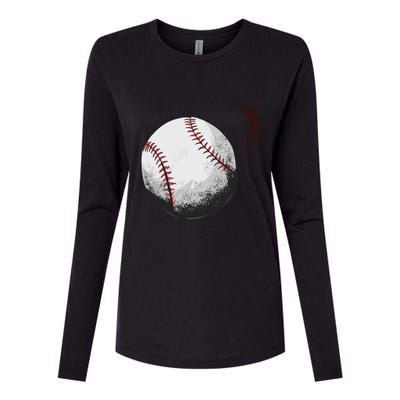 Baseball Softball Fan Batter Pitcher Catcher Trainer Gift Womens Cotton Relaxed Long Sleeve T-Shirt