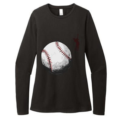 Baseball Softball Fan Batter Pitcher Catcher Trainer Gift Womens CVC Long Sleeve Shirt