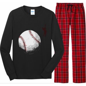 Baseball Softball Fan Batter Pitcher Catcher Trainer Gift Long Sleeve Pajama Set