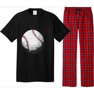 Baseball Softball Fan Batter Pitcher Catcher Trainer Gift Pajama Set