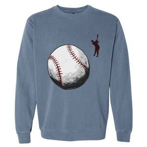 Baseball Softball Fan Batter Pitcher Catcher Trainer Gift Garment-Dyed Sweatshirt