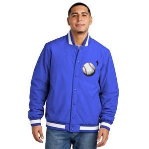 Baseball Softball Fan Batter Pitcher Catcher Trainer Gift Insulated Varsity Jacket