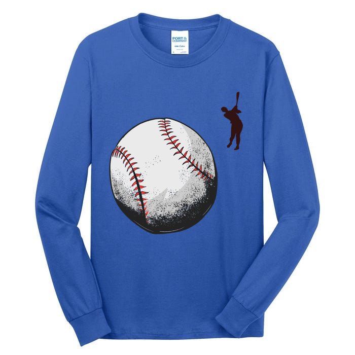 Baseball Softball Fan Batter Pitcher Catcher Trainer Gift Tall Long Sleeve T-Shirt