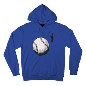 Baseball Softball Fan Batter Pitcher Catcher Trainer Gift Tall Hoodie