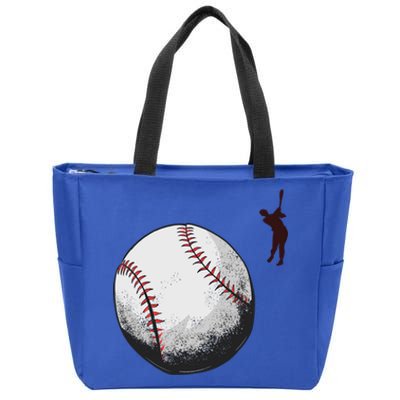 Baseball Softball Fan Batter Pitcher Catcher Trainer Gift Zip Tote Bag