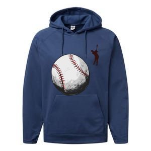 Baseball Softball Fan Batter Pitcher Catcher Trainer Gift Performance Fleece Hoodie