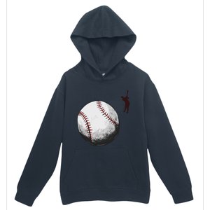 Baseball Softball Fan Batter Pitcher Catcher Trainer Gift Urban Pullover Hoodie