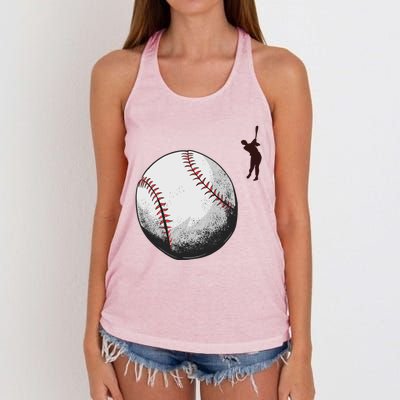 Baseball Softball Fan Batter Pitcher Catcher Trainer Gift Women's Knotted Racerback Tank