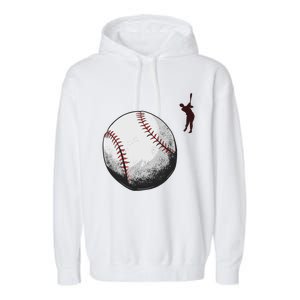 Baseball Softball Fan Batter Pitcher Catcher Trainer Gift Garment-Dyed Fleece Hoodie