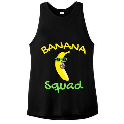 Banana Squad Food Summer Vacation Matching Fruit Lover Party Ladies PosiCharge Tri-Blend Wicking Tank