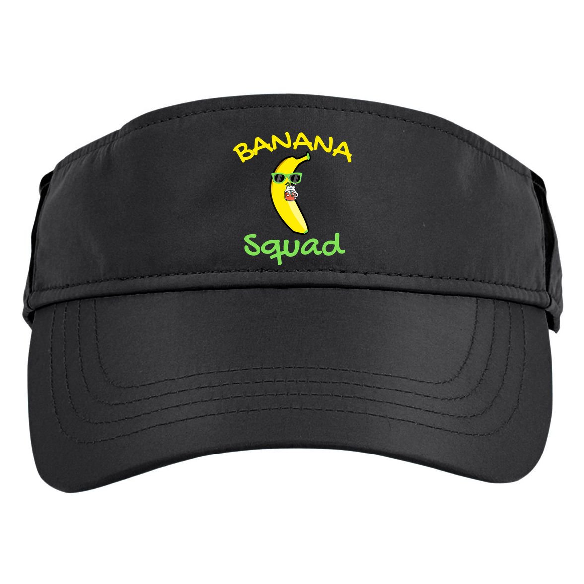 Banana Squad Food Summer Vacation Matching Fruit Lover Party Adult Drive Performance Visor