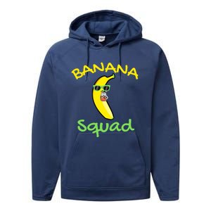 Banana Squad Food Summer Vacation Matching Fruit Lover Party Performance Fleece Hoodie