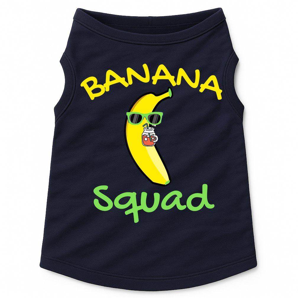 Banana Squad Food Summer Vacation Matching Fruit Lover Party Doggie Tank