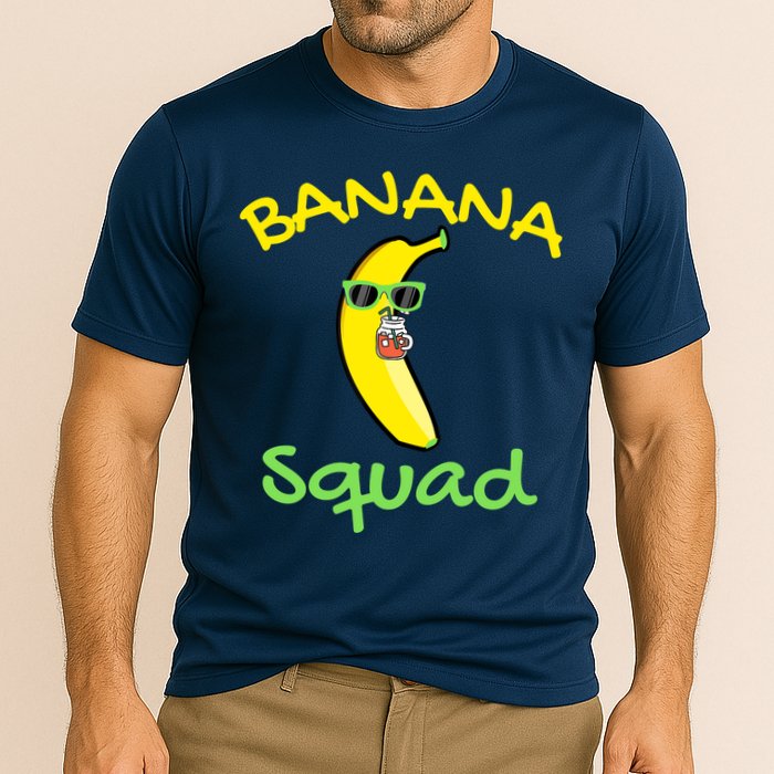 Banana Squad Food Summer Vacation Matching Fruit Lover Party Cooling Performance Crew T-Shirt