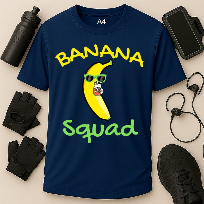 Banana Squad Food Summer Vacation Matching Fruit Lover Party Cooling Performance Crew T-Shirt
