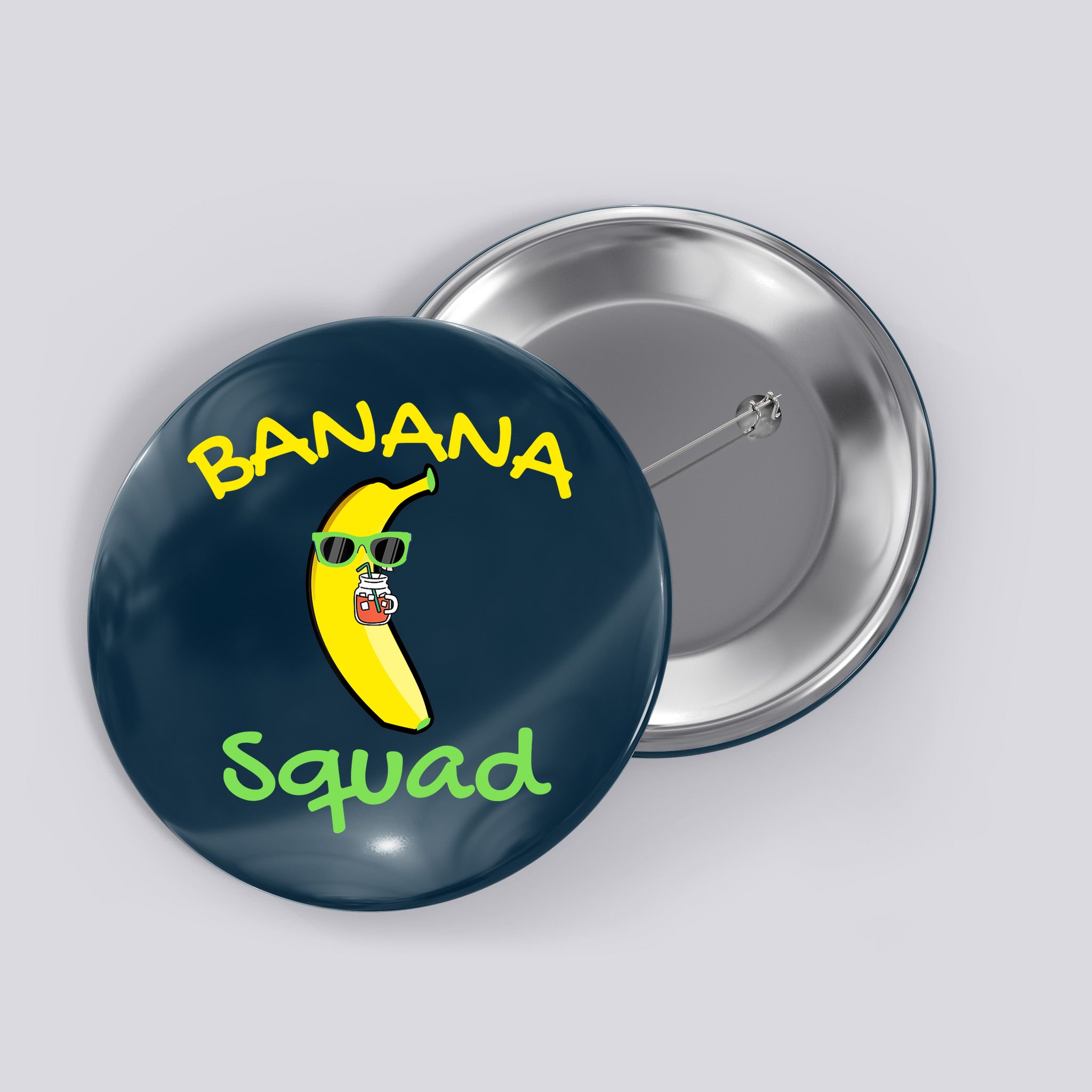 Banana Squad Food Summer Vacation Matching Fruit Lover Party Button