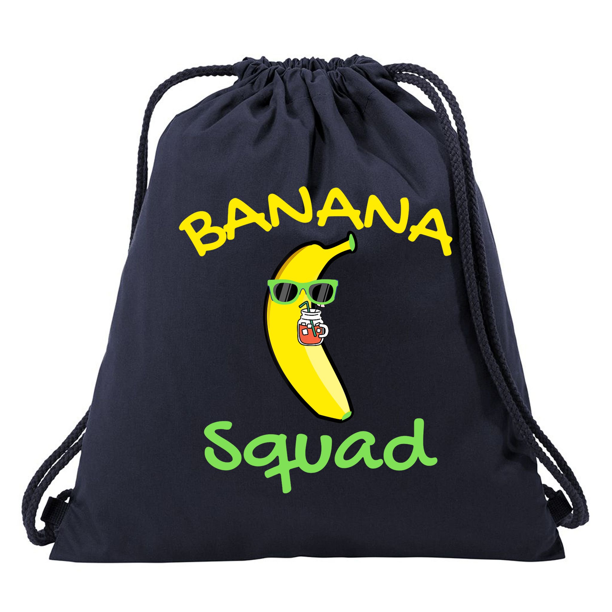Banana Squad Food Summer Vacation Matching Fruit Lover Party Drawstring Bag