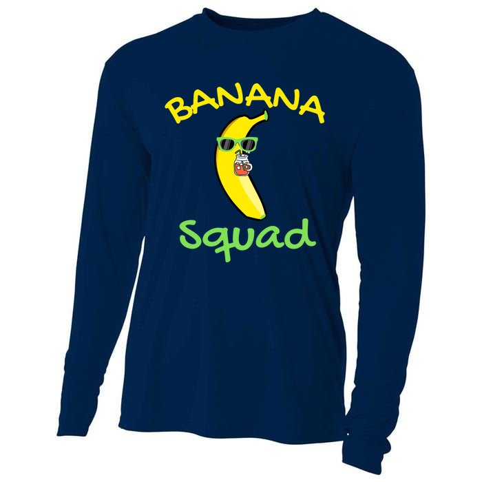 Banana Squad Food Summer Vacation Matching Fruit Lover Party Cooling Performance Long Sleeve Crew