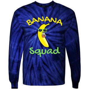 Banana Squad Food Summer Vacation Matching Fruit Lover Party Tie-Dye Long Sleeve Shirt