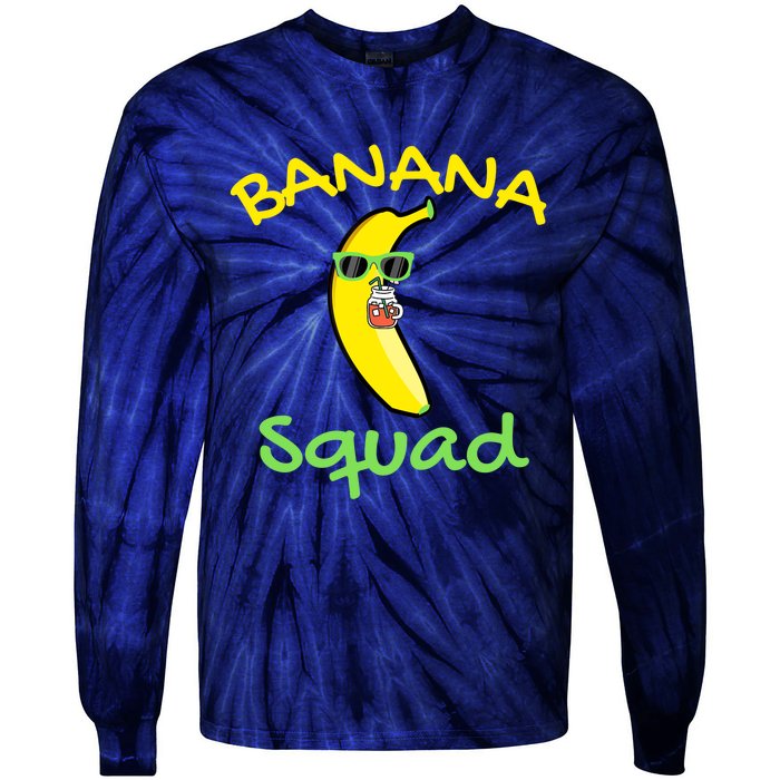 Banana Squad Food Summer Vacation Matching Fruit Lover Party Tie-Dye Long Sleeve Shirt