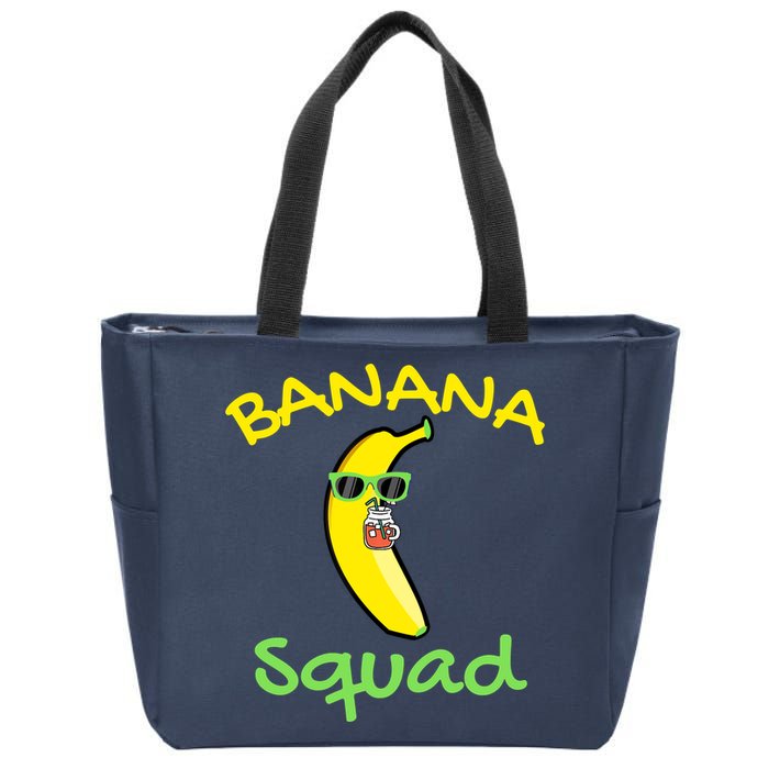 Banana Squad Food Summer Vacation Matching Fruit Lover Party Zip Tote Bag