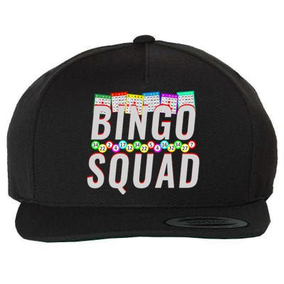 Bingo Squad Funny Bingo Lover Gift Meaningful Gift Wool Snapback Cap