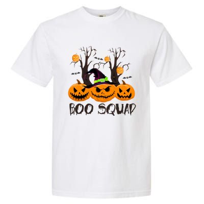 Boo Squad Funny Halloween Cool Gift Garment-Dyed Heavyweight T-Shirt