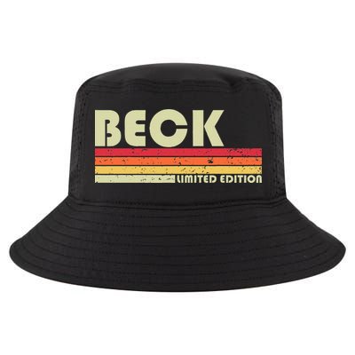 Beck Surname Funny Retro Vintage 80s 90s Birthday Reunion Cool Comfort Performance Bucket Hat