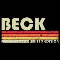 Beck Surname Funny Retro Vintage 80s 90s Birthday Reunion Doggie Tank