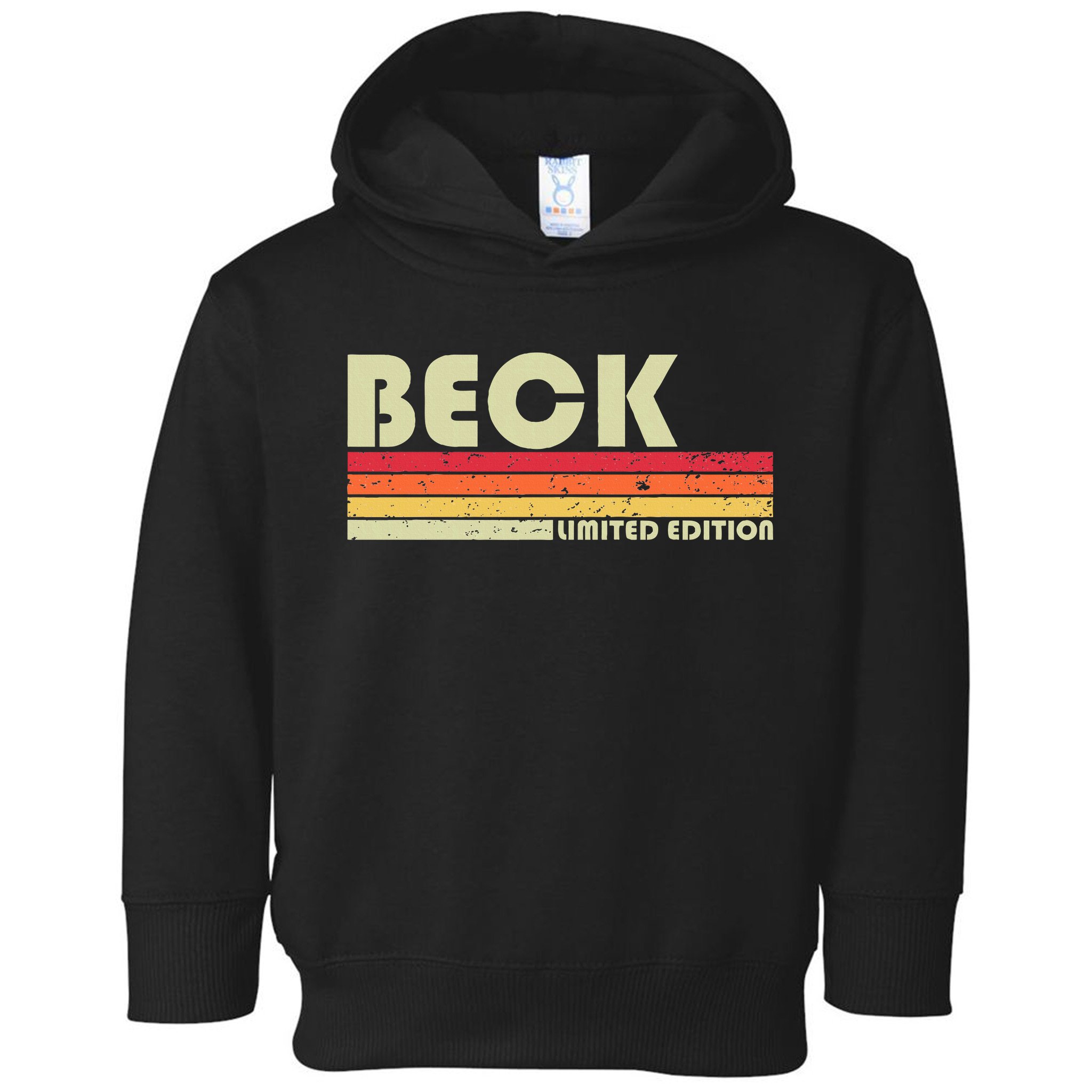Beck Surname Funny Retro Vintage 80s 90s Birthday Reunion Toddler Hoodie