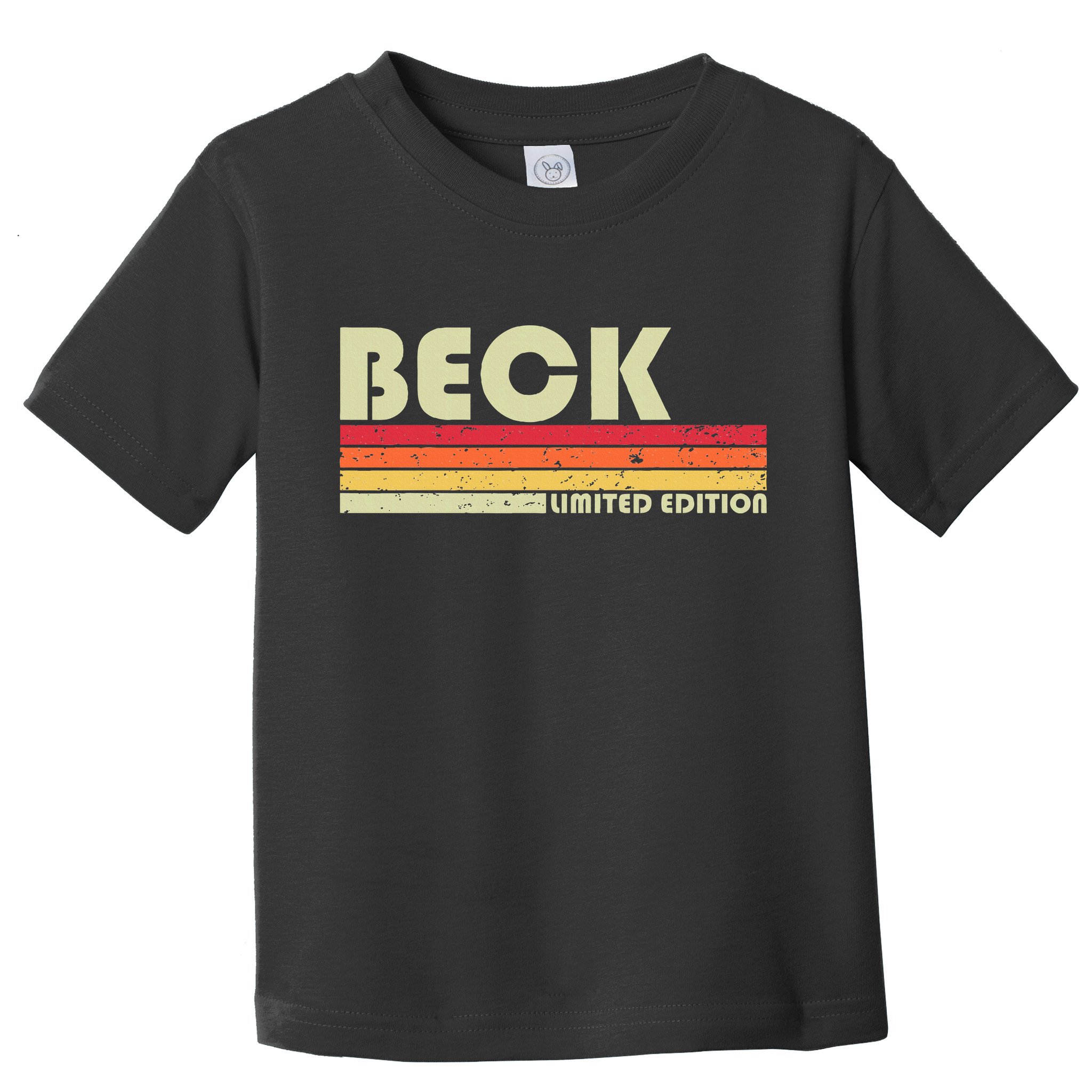 Beck Surname Funny Retro Vintage 80s 90s Birthday Reunion Toddler T-Shirt
