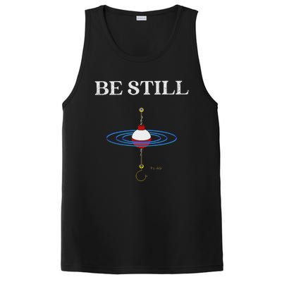 Be Still Fishing Meditational Psalms 46 Inspiration PosiCharge Competitor Tank