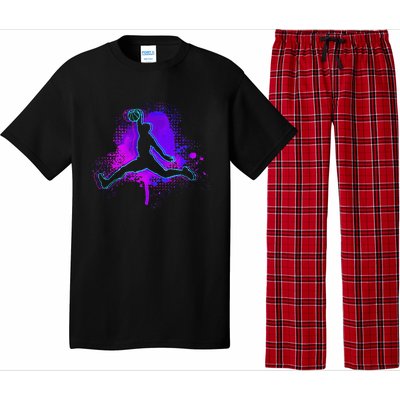 Basketball Sports Fan Player Slam Dunk Pajama Set