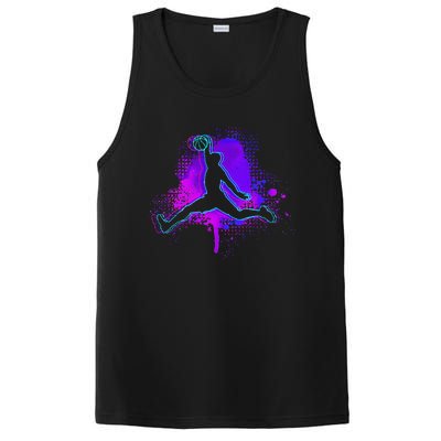 Basketball Sports Fan Player Slam Dunk PosiCharge Competitor Tank