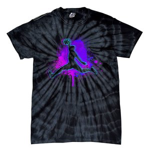 Basketball Sports Fan Player Slam Dunk Tie-Dye T-Shirt