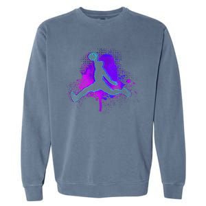 Basketball Sports Fan Player Slam Dunk Garment-Dyed Sweatshirt