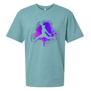 Basketball Sports Fan Player Slam Dunk Sueded Cloud Jersey T-Shirt