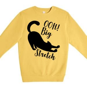 Big Stretch Funny Cat Lover Premium Crewneck Sweatshirt