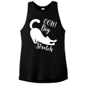 Big Stretch Funny Cat Lover Ladies PosiCharge Tri-Blend Wicking Tank