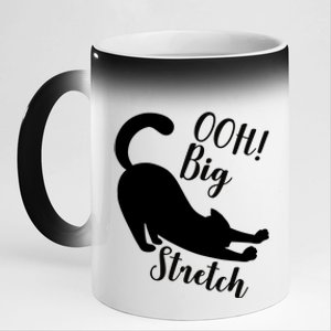 Big Stretch Funny Cat Lover 11oz Black Color Changing Mug