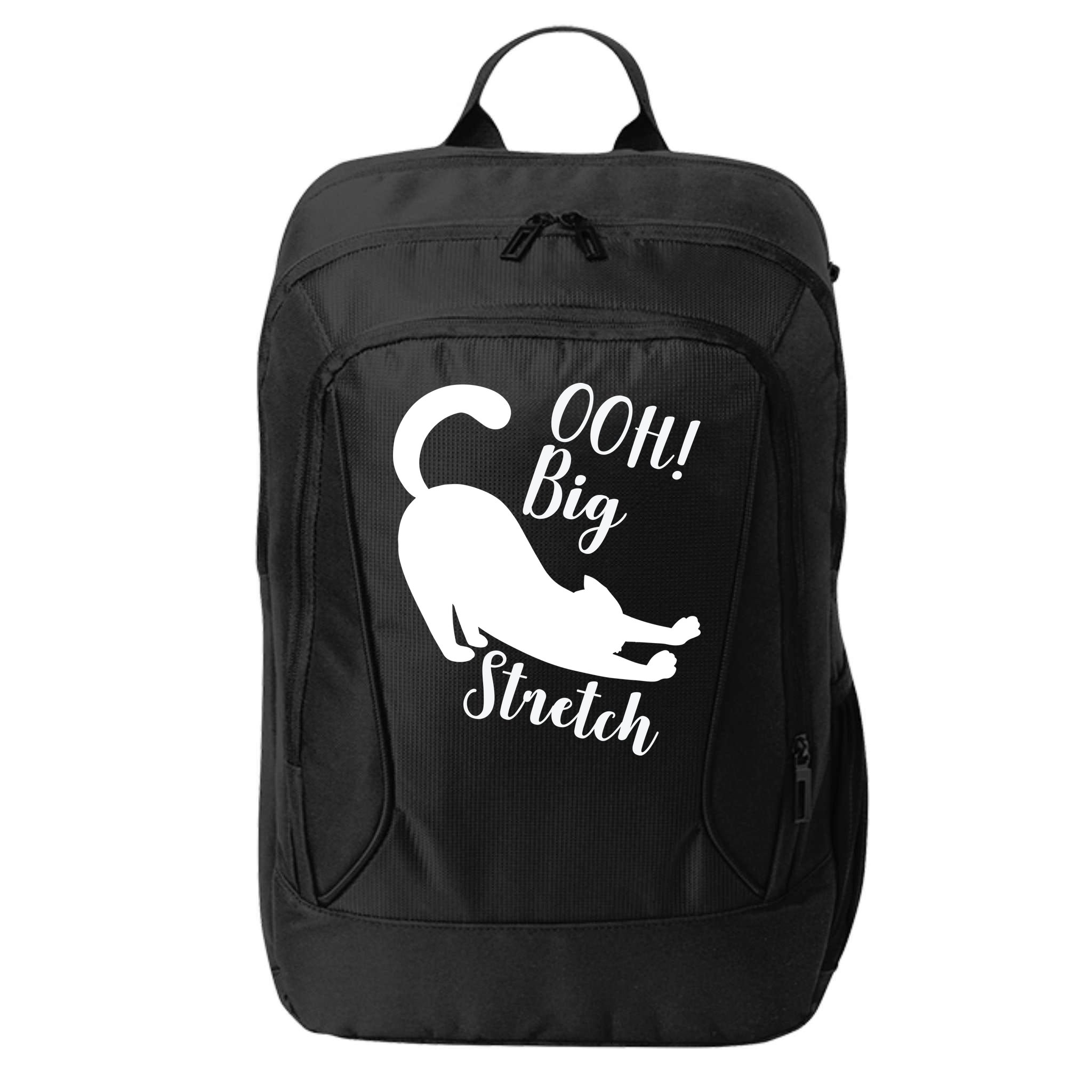 Big Stretch Funny Cat Lover City Backpack