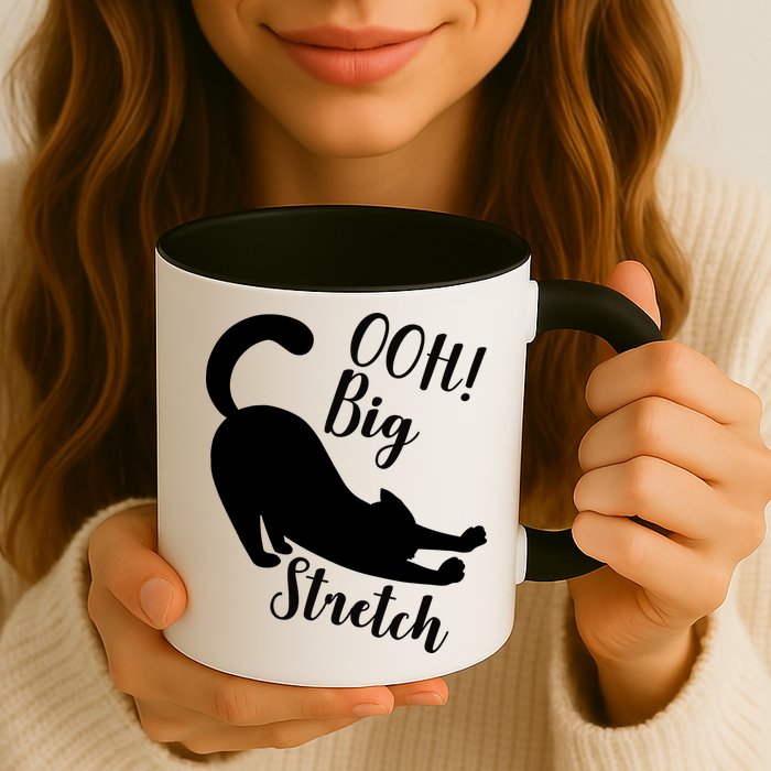 Big Stretch Funny Cat Lover Mug