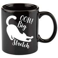 Big Stretch Funny Cat Lover 11oz C Handle Ceramic Mug
