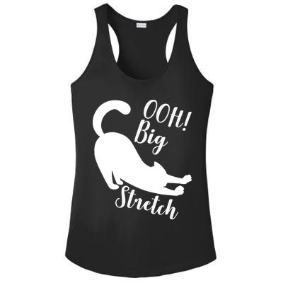 Big Stretch Funny Cat Lover Ladies PosiCharge Competitor Racerback Tank
