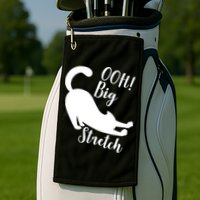 Big Stretch Funny Cat Lover Golf Towel
