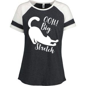 Big Stretch Funny Cat Lover Enza Ladies Jersey Colorblock Tee